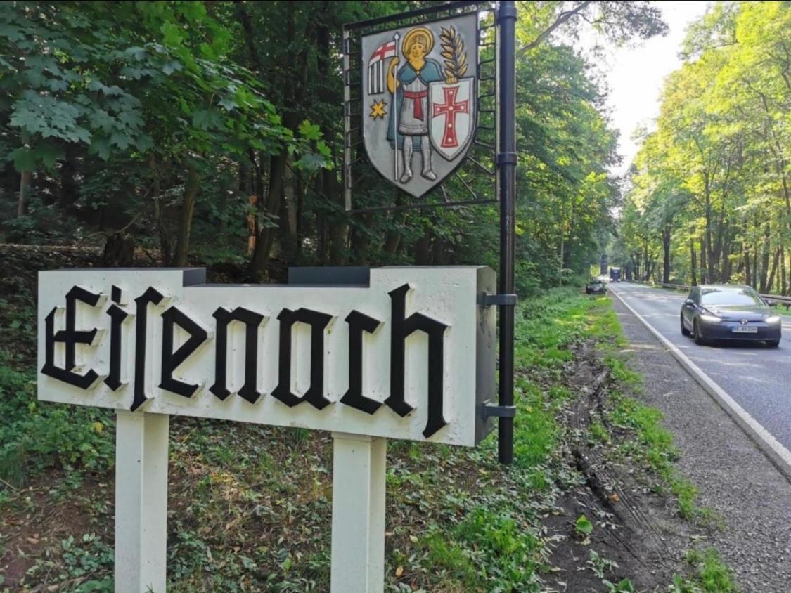Schoene Ferienwohnung „Zum Glueck Tropical“ Eisenach Kültér fotó